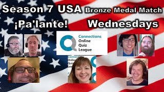 Connections Online Quiz League Season 7 🇺🇸 🥉 ¡Palante v Wednesdays [upl. by Llerat]