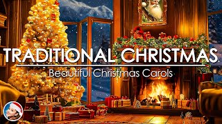 Classic Christmas Hits with Fireplace 🎄 Best Christmas Songs And Carols 🎅 Old Traditional Christmas [upl. by Abel]