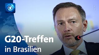 Treffen der G20Finanzminister in São Paulo [upl. by Rosamond]