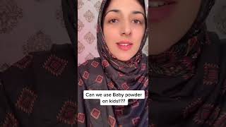 Is baby powder safe for babiesKia bachon ki skin pr baby powder use kr sktey hain [upl. by Annauj251]