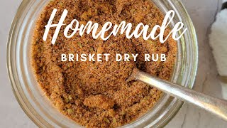 RECIPE FOR BRISKET RUB  HOMEMADE BRISKET DRY RUB [upl. by Trahern57]