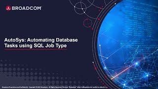 AutoSys Automate Database Tasks using SQL Jobs [upl. by Flory925]