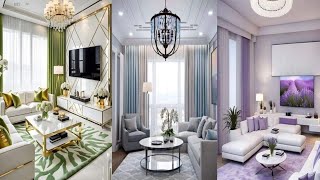 Beautiful colors to decorate your living room Living Room Tour apartments [upl. by Etnuahs]