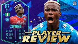 87 OSIMHEN SERIE A PLAYER OF THE MONTH PLAYER REVIEW POTM OSIMHEN FIFA 22 ULTIMATE TEAM [upl. by Dunham]