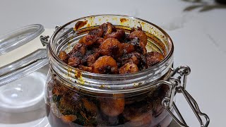 Kerala Style Prawns Pickle  Chemmeen Achar  Tasty Prawns Pickle from Gods Own Country [upl. by Stiegler]