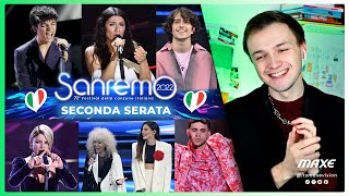 SANREMO 2022 SECONDA SERATA my opinion about the 13 songs Elisa Sangiovanni Matteo Romano [upl. by Nosyk574]