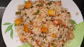 Paneer Fried Rice Recipe in Kannada ರುಚಿಯಾದ ಪನೀರ್ ಫ್ರೈಡ್ ರೈಸ್ Cooking with Love [upl. by Ephrem]