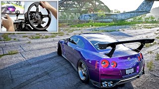 Drifting 1000bhp Nissan GTR  Forza Horizon 5 w900° Steering Wheel [upl. by Wait]