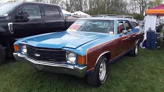 1962 Olds F 85 Station Wagon amp 1972 Chevelle Station Wagon At 2021 Spring Carlisle [upl. by Jegger686]