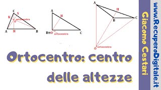 ortocentro e altezze di un triangolo [upl. by Jocelin]