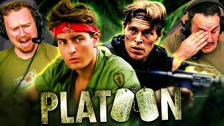 PLATOON 1986 MOVIE REACTION FIRST TIME WATCHING Charlie Sheen  Willem Dafoe  Movie Review [upl. by Ierbua]