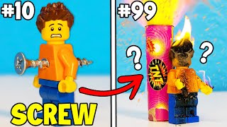 100 Ways To DESTROY a LEGO Minifigure [upl. by Mackintosh]