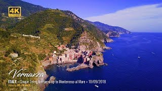 4K  Cinque Terre Vernazza up to Monterosso al Mare  Italy [upl. by Ahsekar]