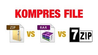 3 Cara Kompres File Terpopuler ZIP vs RAR vs 7Zip  Mana Yang Paling Bagus [upl. by Novello158]