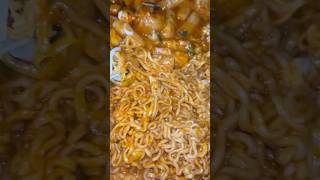 Spicy Ramen amp Rice Cake Mukbang mukbang eating ramen ricecakesmukbang [upl. by Yila]