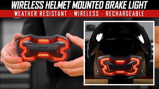 Crazy Cool Wireless Helmet Mounted Brake Light [upl. by Ponce]