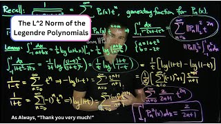 L2 Norms of the Legendre Polynomials [upl. by Vladamar]