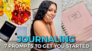 How to Journaling for Beginners  7 Prompts to Get You Started  Self Care Sundays  Janika Bates [upl. by Hanleigh]