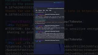 Crack 7z hash usando John The Ripper linux kalilinux seguridadinformática tutorial 7z [upl. by Shandeigh]