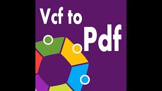 Vcf to Pdf [upl. by Hanikahs689]