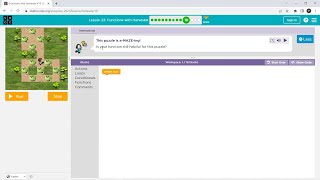 L2210 Codeorg  Express2021  Lesson 21 Functions with Harvester  level 10 [upl. by Solrac]