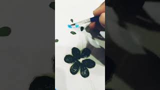 Easy Free Hand Painting On Fabric  learn how to paint on fabric [upl. by Yup]