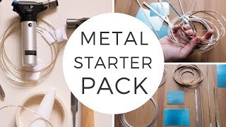 BASIC METAL for silversmithing Silver metal starter pack Beginner silversmithing [upl. by Moorish]