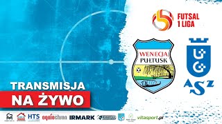 Wenecja Pułtusk  AZS UG GDAŃSK 12 kolejka I Ligi Futsalu [upl. by Mendie]