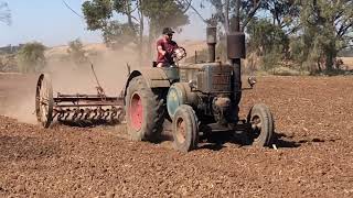 Lanz Bulldog sowing and ploughing in Australia [upl. by Suiluj]