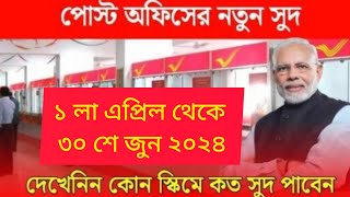 Post office new scheme 2024 11 High Intarest rate scheme for post office postofficenewscheme2024 [upl. by Breech]