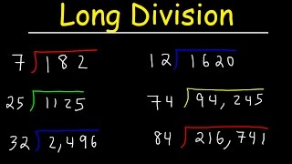 Long Division Made Easy  Examples With Large Numbers [upl. by Yniffit]