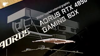 LiquidCooling eGPU Aorus RTX 4090 Gaming Box  odear [upl. by Odlonyer]