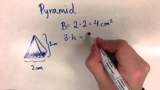 Volym av pyramid [upl. by Llerrod]