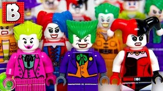 Every Lego Joker amp Harley Quinn Minifigure Ever Made Rare Dark Knight Joker Minifig  Collection [upl. by Aymik]