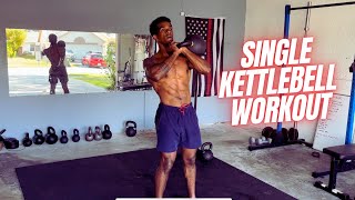 Single Kettlebell Full Body Workout Day 9 Build Strong Legs amp Core [upl. by Niletak]