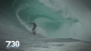 Daredevil surfers chase massive waves at Shipstern Bluff [upl. by Ydarb]