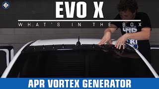 APR Vortex Generator  Mitsubishi EVO X InstallReview [upl. by Noelle]