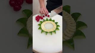 Vegetable Carving Art  Creative Fruit Plate chef carve fruit [upl. by Zetnas]