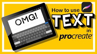 How To Use Text In Procreate 43 [upl. by Earissed]