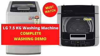 Lg Smart Inverter Washing Machine  LG 75 kg Washing Machine Review amp Demo  Best Washing Machine [upl. by Hakan]