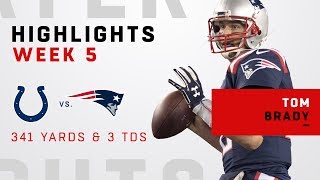 Tom Bradys Big Night w 341 Yards 3 TDs amp 500 Career TD Passes [upl. by Normy]