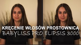 Kręcenie włosów prostownicą BaByliss Pro Elipsis 3000 [upl. by Mcquade]