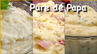 🔴 3 Recetas de Pure de Papa 💥Ricos y Cremocitos [upl. by Oibaf]