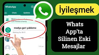 WhatsApp Silinen Mesajları Geri Getirme Tüm medya  detaylı Anlatım [upl. by Nayt]