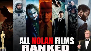 All Christopher Nolan Films RANKED  Oppenheimer The Dark Knight Trilogy Interstellar etc [upl. by Nelad]