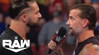 Seth Rollins is Not Happy With CM Punk  WWE Raw Highlights 7824  WWE on USA [upl. by Maharg]