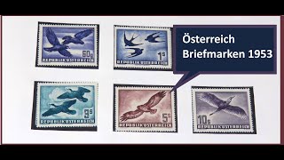 Briefmarken wertvoll oder nicht Wert der Briefmarken Österreichs vom Jahr 1953 [upl. by Varhol]