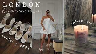 bridal outfits tryon wedding chat amp selfcare day  LONDON VLOG [upl. by Ddahc]