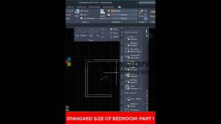 Create Bedroom Plan In autocad PART 1 shorts autocad [upl. by Neitsirhc867]