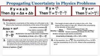 Propagating Uncertainty in IB Physics Problems  IB Physics [upl. by Notslar]